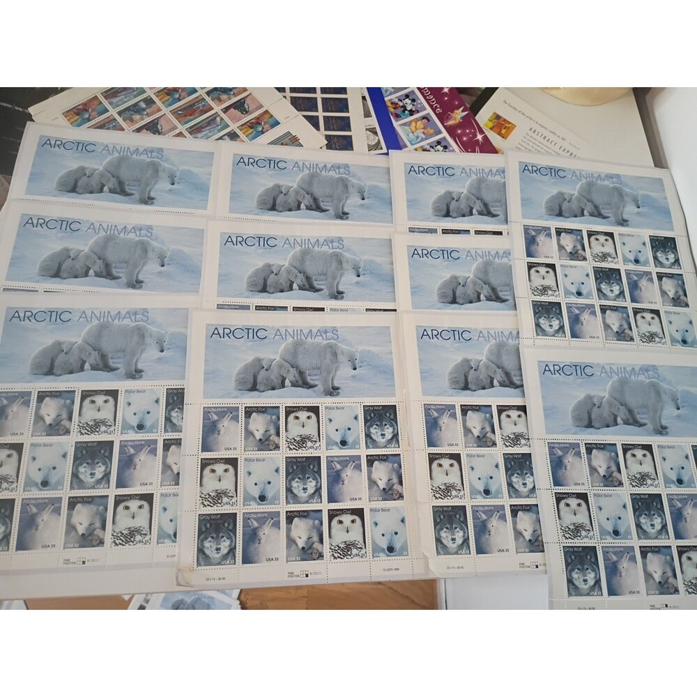 11 Sheets Of Sheet of 15 USPS 33c US Stamps - Scott #3288-3292 (3292a) Arctic
